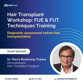 Looking forward to speaking at the Skillmed workshop on hair transplantation alongside my esteemed h