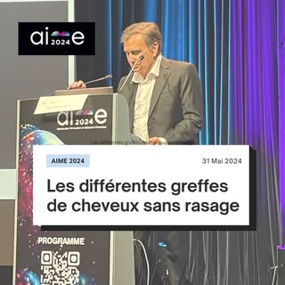 J'ai pu partager mes connaissances sur "Les différentes greffes de cheveux sans rasage" lors du cong