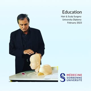 It has been more than 20 years since I created the hair and scalp surgery diploma at the University 