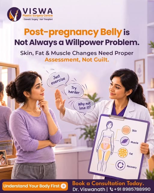 Post-Pregnancy Belly Isn’t Always About Willpower. 

Pregnancy can change your skin, fat distributio