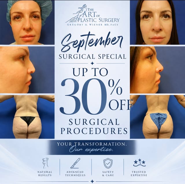 ✨ SEPTEMBER SURGICAL SPECIAL ✨

Ready to make a change you’ve been thinking about? September is the 