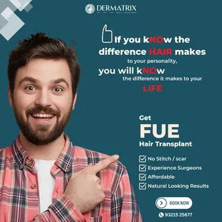Elevate Your Hair Game with Dermatrix: Experience FUE Hair Transplant Excellence! 

#DermatrixHDSL #