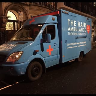Another late night shift on Harley Street London, no rest for the on board crew of hair loss experts