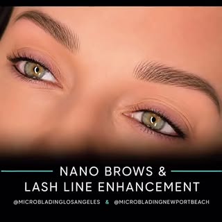 Lets go!!! Nano Brows and Lashline Enhancement two of our most popular permanent Make-up services!!
