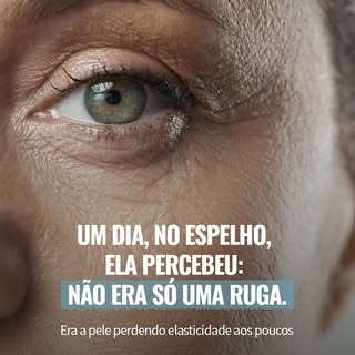 Muitas vezes, o incômodo não é exatamente uma ruga isolada. É a sensação de que a pele perdeu firmez