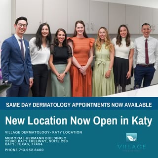 ✨ Exciting news, Houston! Village Dermatology Houston now offers same-day dermatology appointments a