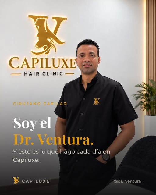 Soy el Dr. Ventura, cirujano capilar en Capiluxe (L'Hospitalet). Cada semana veo llegar a consulta a