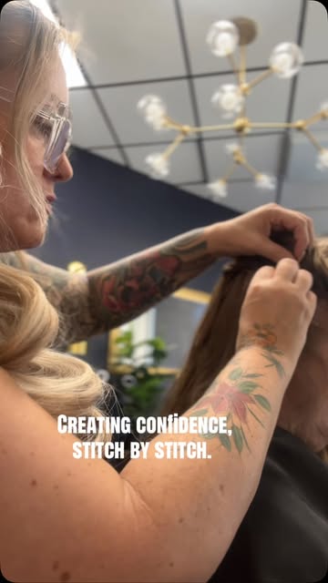 There’s something so therapeutic about stitching hair. 🖤

The repetition. The precision. The quiet 