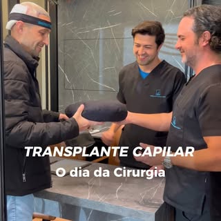Vem saber como é o dia da Cirurgia de Transplante Capilar! 👨‍🦲➡️👨‍🦱 Procedimento realizado em um