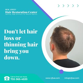 Don't let hair loss or thinning hair bring you down. PRP Therapy can help stimulate hair growth and 