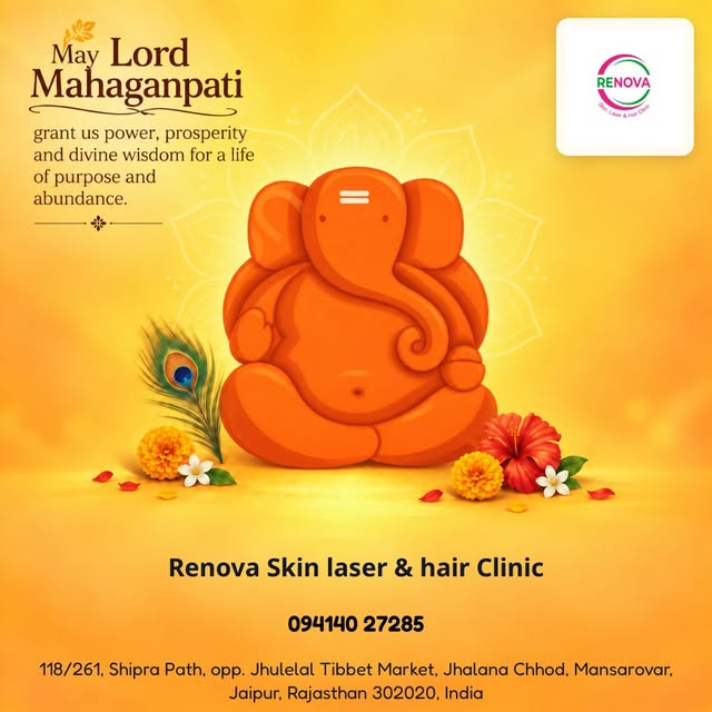 Discover expert skin care treatments at Renova Skin Laser & Hair Clinic, inspired by Lord Mahaganpat