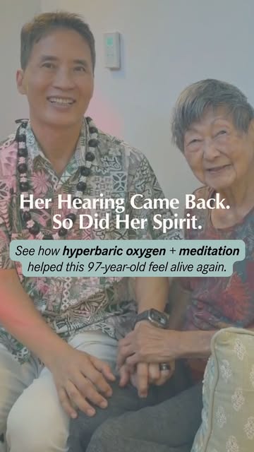 At 97, Marian decided she wasn't done yet.

After years of hearing loss, she started hyperbaric oxyg