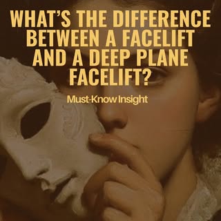 What’s the difference between a facelift and a deep plane facelift?