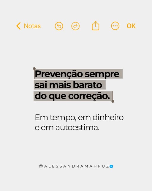 Essa frase resume muito do que eu acredito na prática clínica.

A gente adia o cuidado achando que e