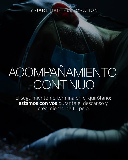 En Yriart Hair Restoration el seguimiento no termina en el quirófano. Estamos con vos semana a seman
