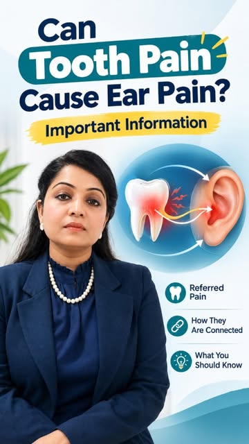 🦷 Tooth pain causing ear pain? Yes, it can! 👂

Sometimes the pain you feel in your ear may actuall