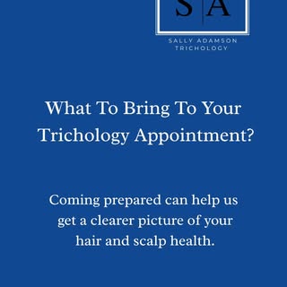 Coming prepared to your Trichology consultation can help provide a clearer picture of your hair and 