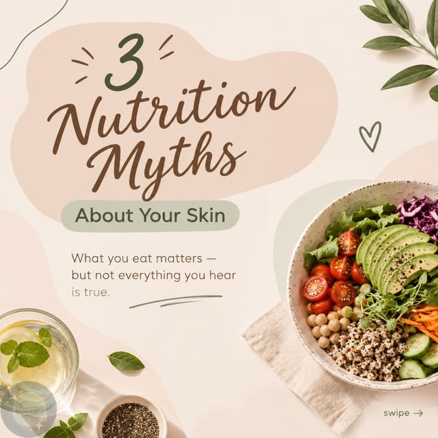 🚫 Nutrition myths can affect how you care for your skin.

From drinking more water to avoiding ever