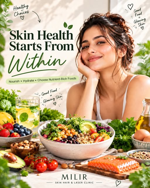 ✨ Good food, healthy skin. Nourish from within, glow naturally. 🌿

———

#skinnutrition #antioxidant