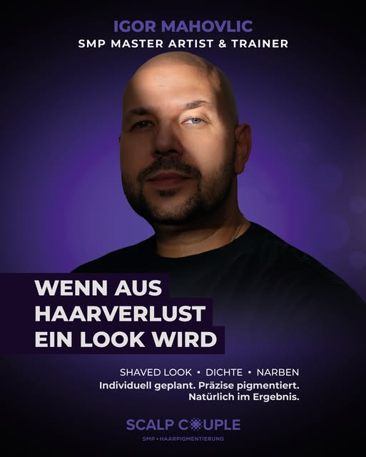 Wenn aus Haarverlust ein Look wird.

SMP für Männer ist nicht einfach ein Tattoo auf dem Kopf. Es ge