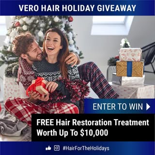 Here is an awesome chance for you, or someone you know, to win a free hair transplant with me. There