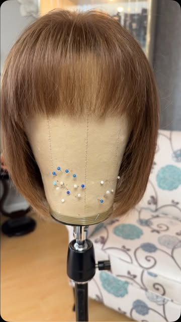 This wig Is European hair I cut and will be adding low lights later.  This is going to a very sweet 