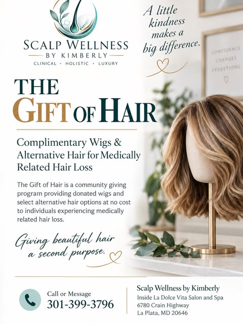 The Gift of Hair is a community giving program created to help individuals experiencing medically re