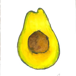 Aguacate dominicano - Watercolor  #art #artistsoninstagram #love #myroots #therichestfruit