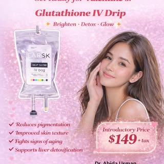 ✨ February Special ✨
Get Ready for Valentine’s! 💖
Glow from the inside out with our Glutathione IV 