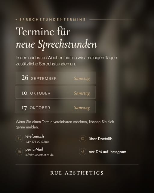 Sie denken über einen plastisch-chirurgischen Eingriff nach?

Bei RueAesthetics begleiten Sie Dr. me