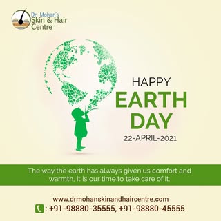 Happy Earth Day 
22 April 2021
The way the earth has always given us comfort and warmth, it is our t