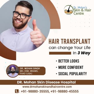 Hair Transplant can change your life in 3 ways
Better looks
More Confident
Social Popularity
Dr. Moh
