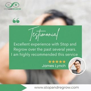⭐️⭐️⭐️⭐️⭐️

 James Lynch shares his amazing results with Stop and Regrow years of success and highly
