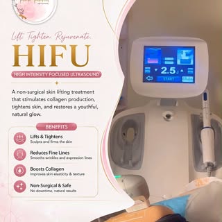 ✨ Lift. Tighten. Rejuvenate. ✨

Experience the power of HIFU – High Intensity Focused Ultrasound for