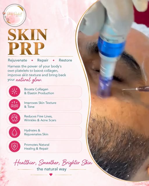 ✨ Skin PRP ✨
Rejuvenate • Repair • Restore 💗
Boost collagen, improve skin texture & bring back your