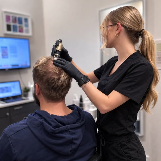 Your scalp can tell us a lot. 🔍

If you’re experiencing increased shedding, thinning, itching, flak