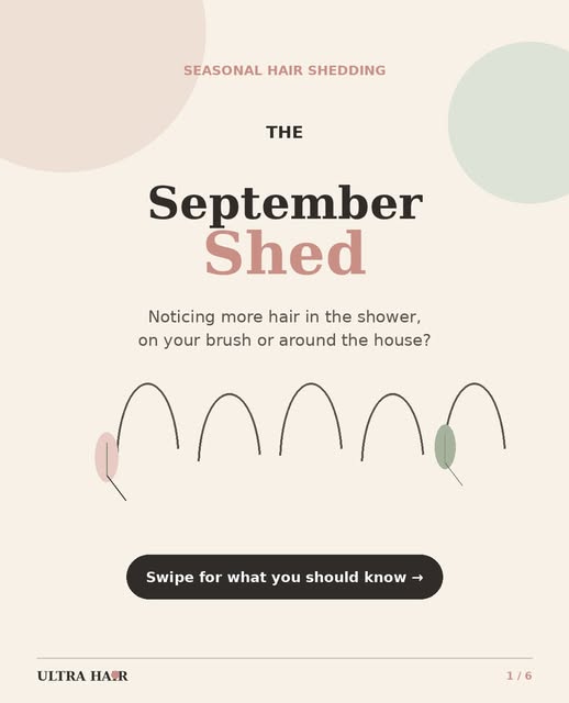 Noticing more hair in the shower, on your brush or around the house lately? You may be experiencing 