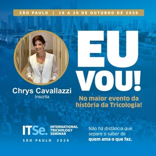 EU VOU! 🚀

Eu vou participar do maior seminário de Tricologia do mundo, em São Paulo! 👩‍🎓👨🏼‍🎓
