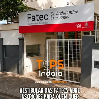 VESTIBULAR DAS FATECS ABRE INSCRIÇÕES PARA QUEM QUER COMEÇAR A FACULDADE EM 2027

Quem pretende inic