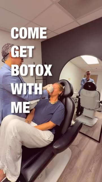 Come get Botox with meeeeee 💉✨ We hit the forehead, the 11s, the chin… and apparently we have now e