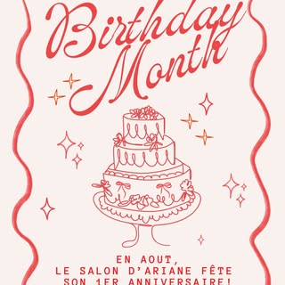 🎉 Le mois de l’anniversaire du Salon d’Ariane commence ! 🎉

Du 10 au 31 août, on lance un tirage e