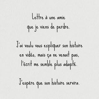 🕊️ Au revoir ma chérie 🕊️

Son histoire me fait sentir encore plus utile. Je sais pourquoi et pour