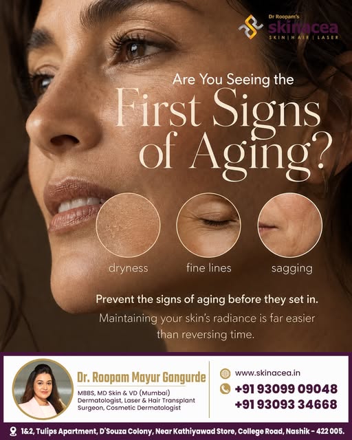 Ageing doesn’t happen overnight — your skin often gives you subtle signs first. ✨

Dryness, fine lin