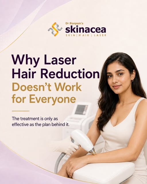 Laser hair reduction is not one-size-fits-all. ✨
Your skin tone, hair thickness, laser settings, and
