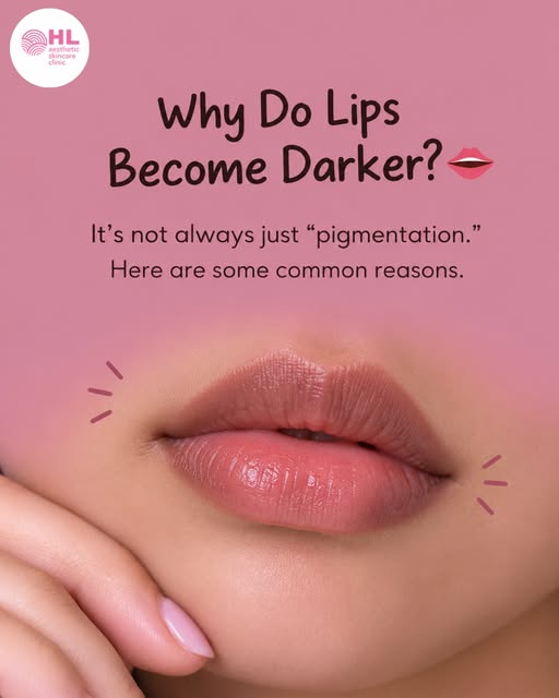 Dark lips ≠ always a cosmetic problem. 💋
Sun, irritation, lip licking, smoking, contact allergy and
