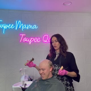 Toupee of the day!#slcutah #hairlosssolutions #toupeequeen
