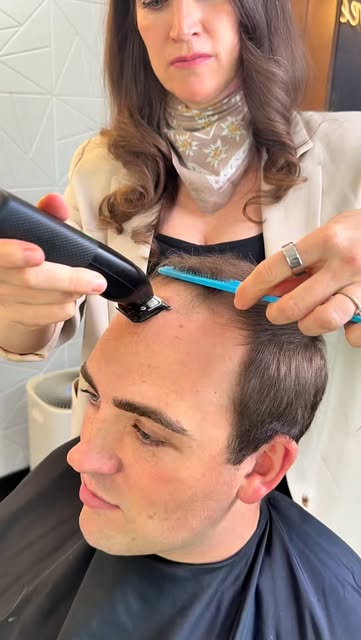 Toupee of the day!#slcutah #hairlosssolutions #toupeequeen