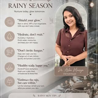 🌧️ Rainy weather feels refreshing—but your skin experiences it differently.

The monsoon brings inc