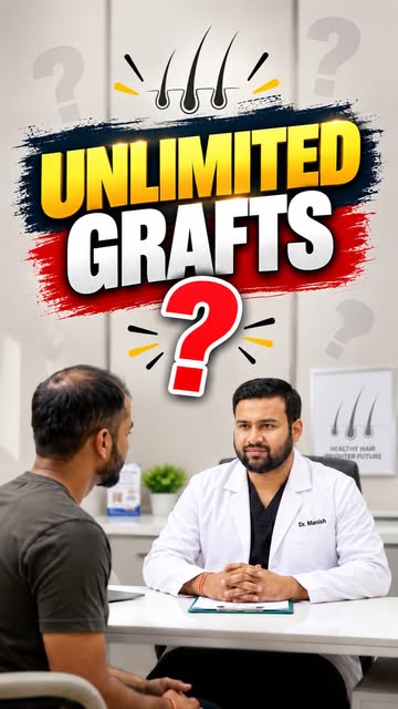 “Doctor, I want unlimited grafts!” 😳

But is unlimited grafting really necessary?
In a hair transpl