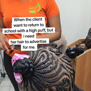 how am I going to get more clients if she wears a high puff every day? 

Girl, I need your hair to a